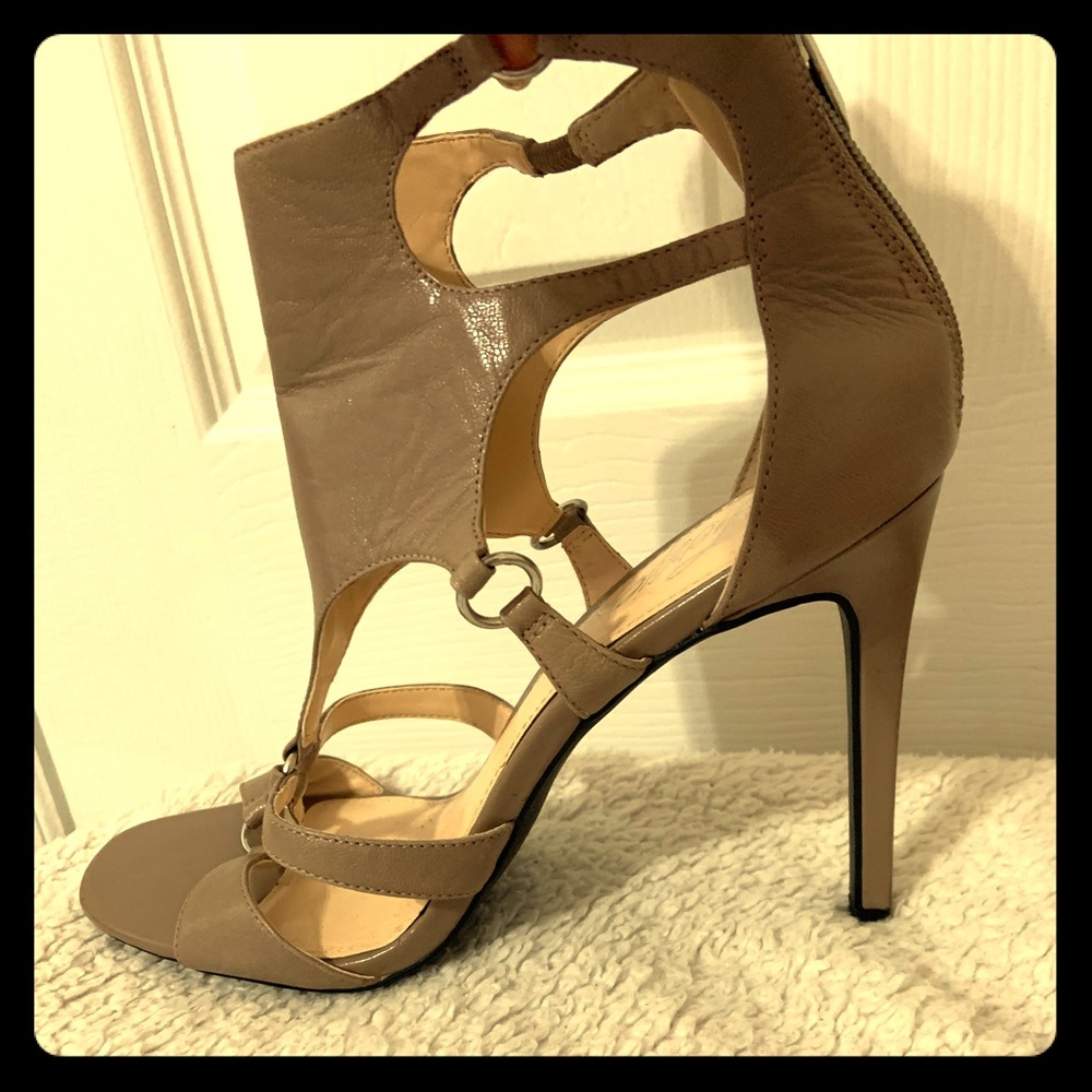 Size 10 Taupe high heel sandal